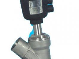 外螺紋氣動角座閥