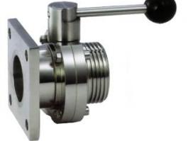 不銹鋼焊接蝶閥-單邊法蘭衛(wèi)生級蝶閥