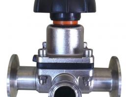 衛(wèi)生級三通隔膜閥