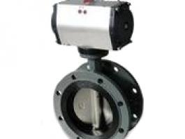 氣動法蘭軟密封蝶閥（D641X-16Q）